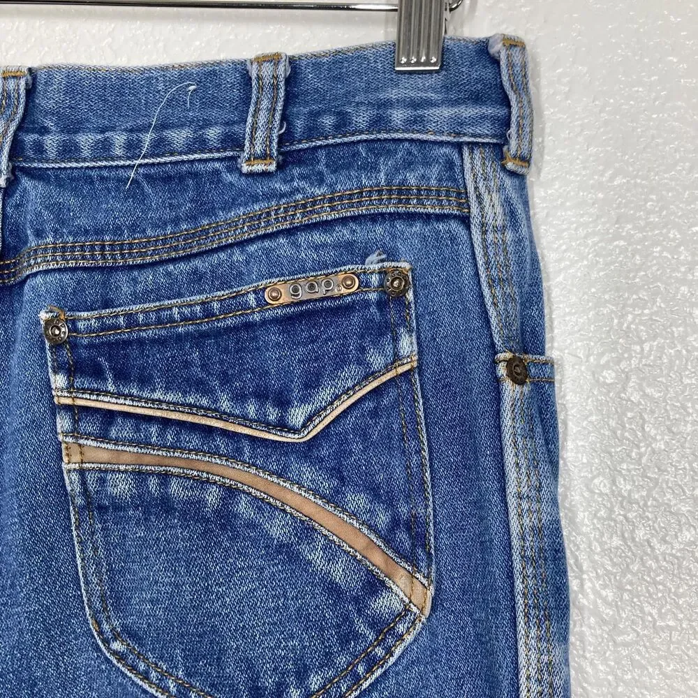 Vintage GAP Jeans Mens 30x30 Blue Denim Straight Leg 100% Cotton Hong Kong 90s